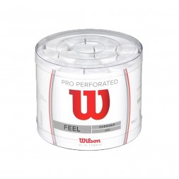 Jar 60 Overgrip Wilson White Pro Perforated