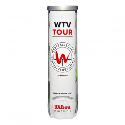 Bote 4 Pelotas De Tenis Wilson Wtv Tour