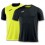 T-Shirt Combi Reversible Black-Yellow S / s